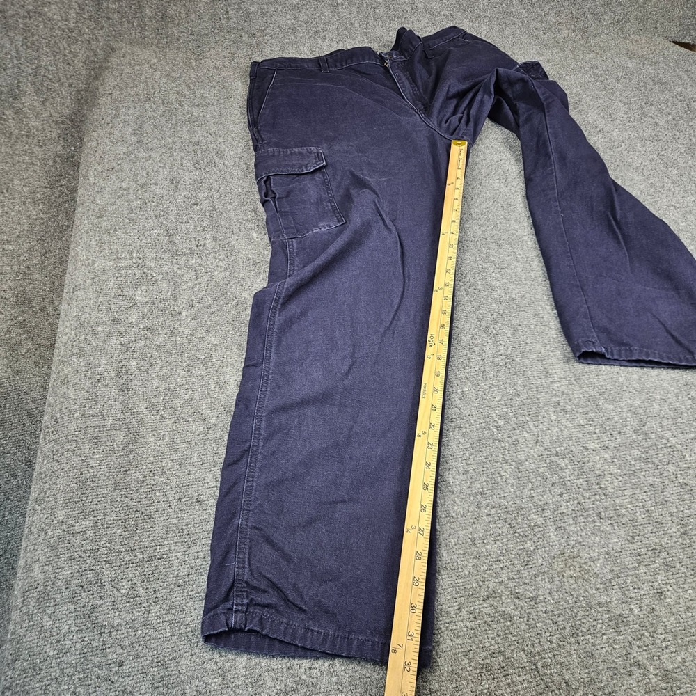 Tyndale Workwear Mens Flame Resistant Cargo Pants Navy Blue FR W40 L32 K215T - Picture 6 of 12